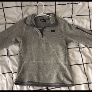Patagonia gray quarter zip